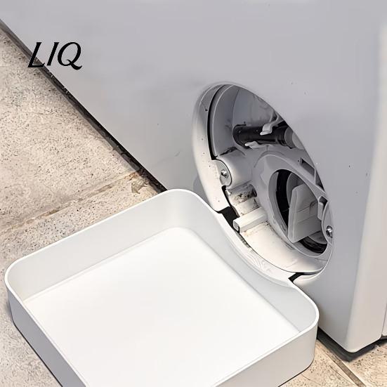 Front Loading Washer Drain Tray Front-Load Washing Machine Pan, Universal Drainage Tray, Floor Protection Water Collector for Basements, Apartments,
