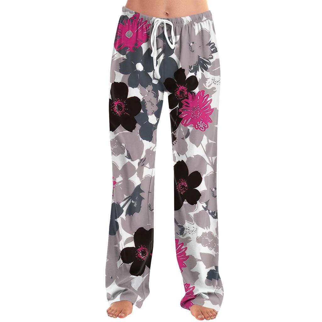 Women's Allover Printed Home Pants Sleeping Pajama Pants Long Pants Pajama Pants Yoga Pants