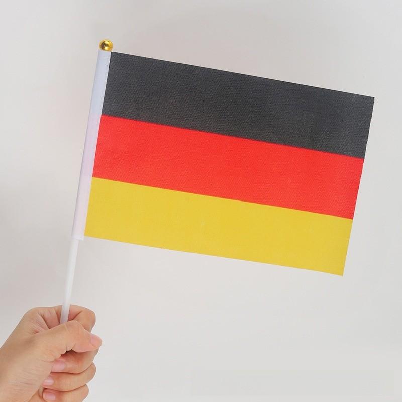 Global Football Cup Polyester Handheld Flags For Sports Fans And Festivals