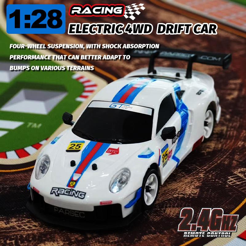 WLtoys 284019-A 284191 1:28 2.4G RC Car With LED Lights 4WD Gyro 30KM/H Remote Control Car Off-Road Drift Vehicle Toys For Kid
