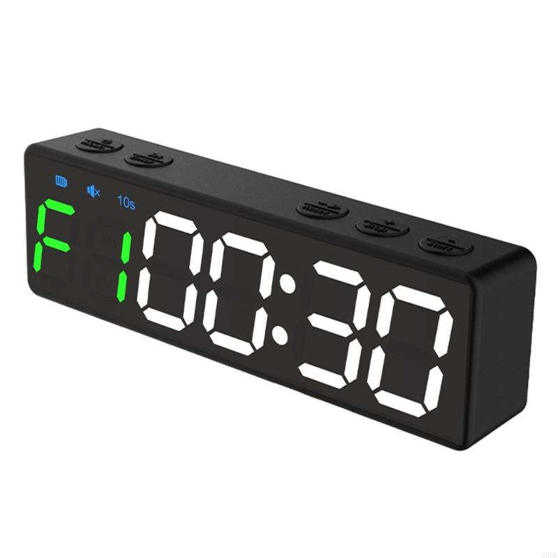 

Transportable Clock for Gym Workouts Large Clear LED Display 8 Approaches Professional Long Battery Type CREATE Charging