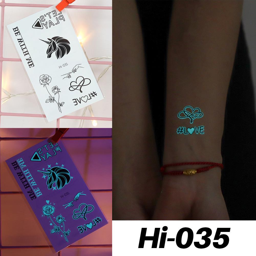Leuchtende Schlangen- & Schmetterlings-Tattoo-Sticker - Wasserdicht für Festivals & Partys