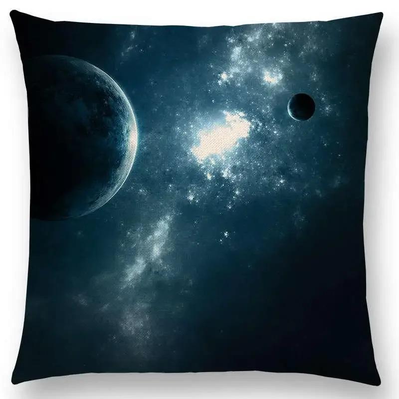 Beautiful Planets Amazing Galaxies Dreamy Stars Brand New Mysterious Universe Vast Outer Space Cushion Cover Sofa Pillow Cover