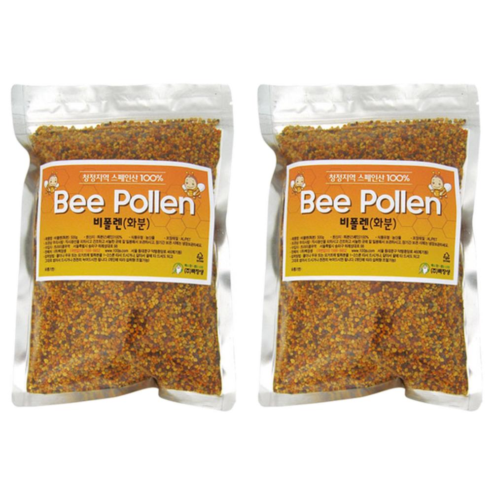 Baekjangsaeng Bee Pollen 500g 2 Pcs