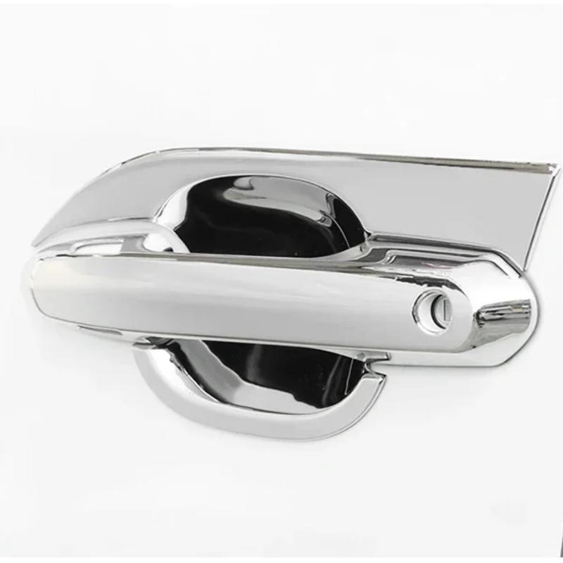 Car Decoration Door Bowl Handle Cover For Toyota Highlander XU70    Carbon Fiber Chrome Silver Cars Accessories
