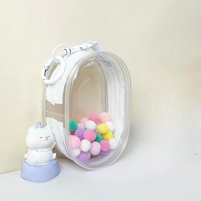 Jewelry Organizer Transparent Storage Box Data Line Bag Storage Case Thicken Wallet Cute Doll Bag Organization