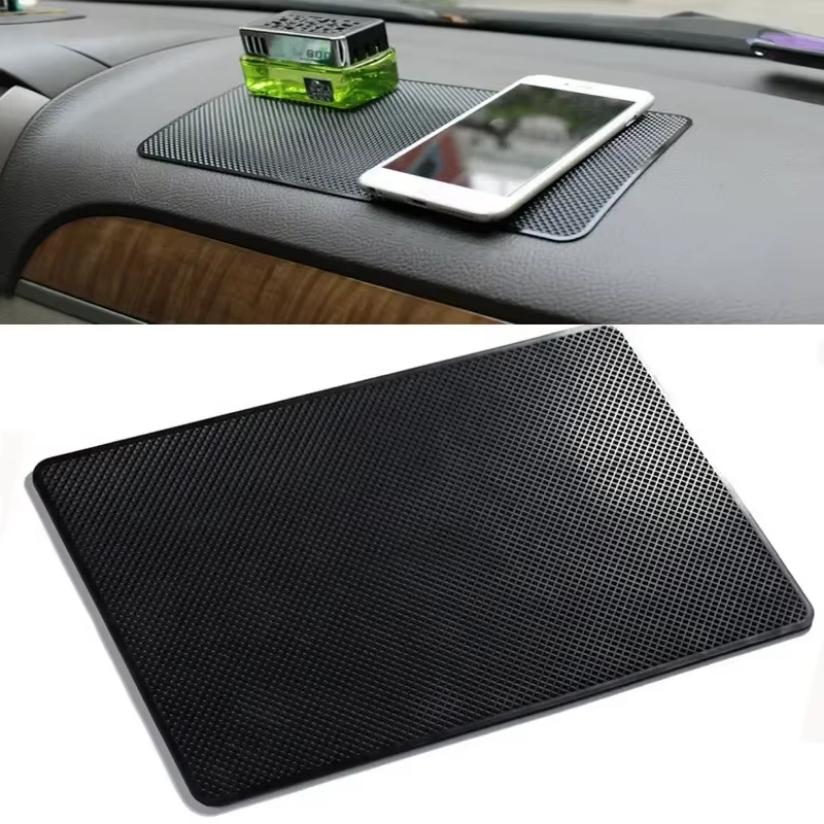 Auto Dashboard Sticky Anti Slip Pvc Mat Automotive Non Slip Sticky Gel Pad Fit For Iphone16 15 14 13 12 11 Samsung Phone Sunglasses Mount