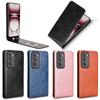 For OPPO Reno 12 5G Business Flip Vertical Case Retro Skin-friendly Full Cover Card Holder For OPPO Reno 12 Pro 5G Phone Bags