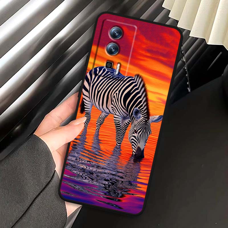 Cartoon Anime Animals For Xiaomi Redmi 12 13C 12C 13 10C 9T A2 9A 9C 7A Note 10S 8T 10 9 8 Pro 4G 5G Black Phone Case