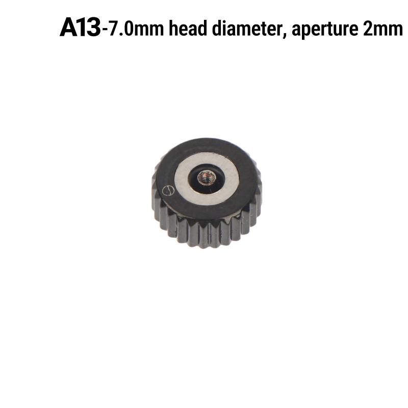 1 ks Korunka na hodinky Nerezová oceľ 2,0 mm Veľký priemer 3,0-7,0 mm Náhradné diely na opravu hlavy hodiniek Príslušenstvo 7.0mm black