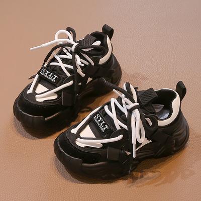 Modne Sneakersy Dziecięce Gruba Miękka Podeszwa Dziecięce Buty Sportowe Trenerki dla Dziewczynek 2024 Buty Casualowe typu 'Old Dad' do Chodzenia dla Chłopca Malucha