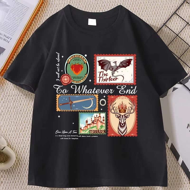 Throne of Glass T Shirt Vintage Terrasen The Thirteen Women T-Shirt Fantastic Reader Tee Fantasy Book Lover Clothes Unisex Tops
