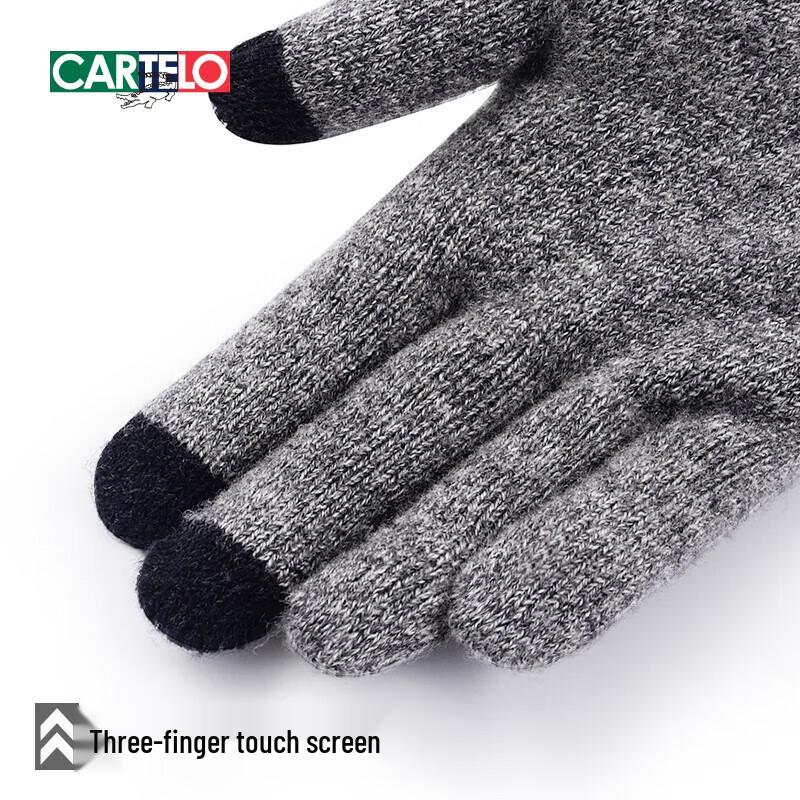 Cartelo Men's Wool Touchscreen Gloves