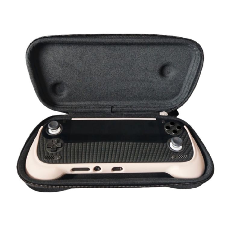 Hard Shell Travel Pouch for Handheld Game Console, Black Carry Holder for Daily Use with 26 X 12 X 5 Cm Size Reference and Simple Carry