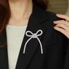 Sparkly Crystal Diamond Bow Brooch Anti Glare Tassel Sparkling Diamond Brooch  Blazer Accessory