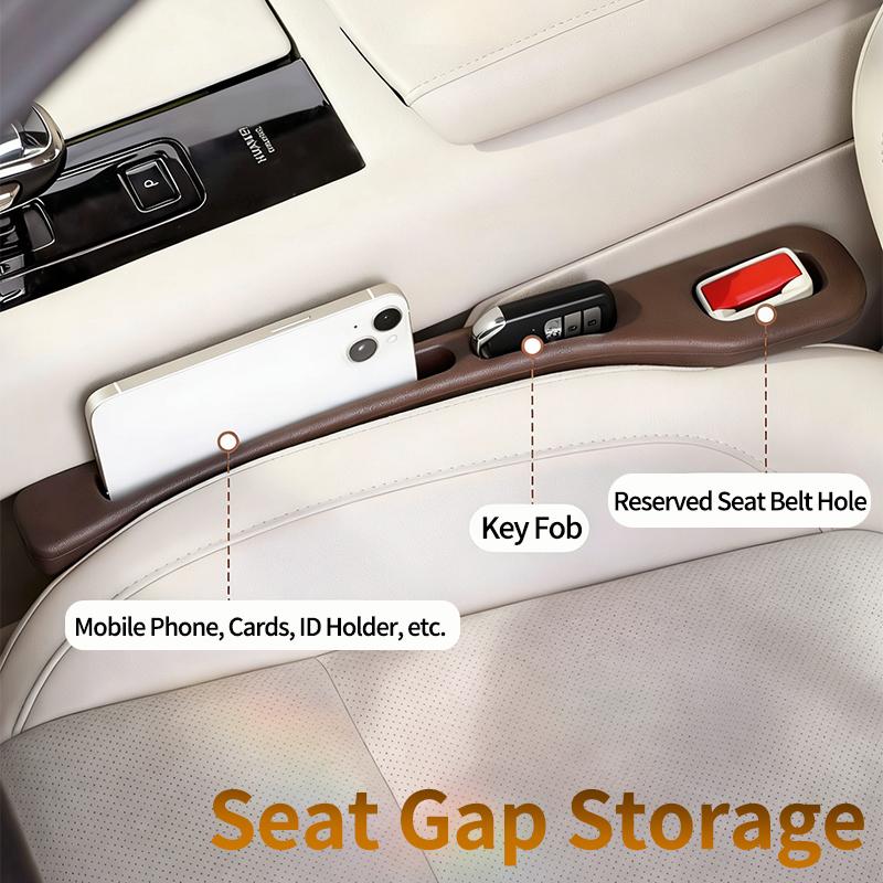 Car gap filler strip for Ford Edge Car Seat Gap Filler Side Storage Strip Space-Saving Interior Organizer Plug & Play 2Pcs