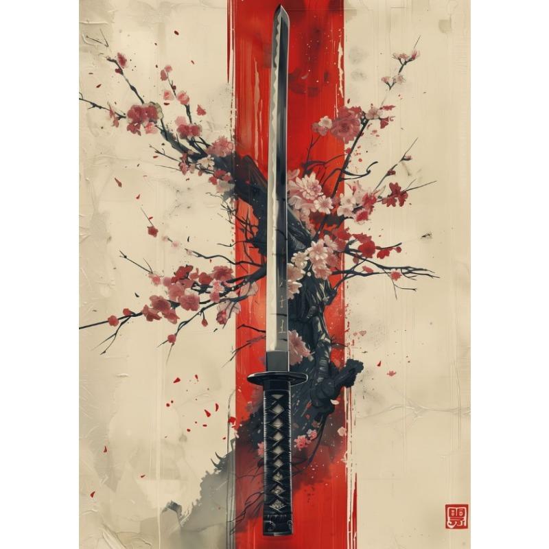 Japanese Landscape Samurai Geisha Bonsai Torii Gate Sakura Art Poster Canvas Painting Wall Prints Picture for Room Home Decor