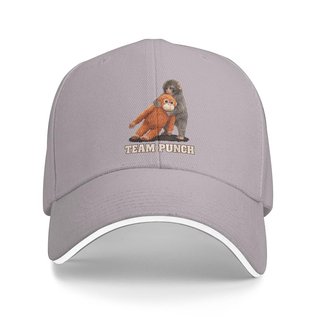 Adorable Monkey Punch Baby Baseball Cap Casual Unisex-Teens Trucker Hat Sunscreen Design Kpop Rock Baseball Caps Birthday Gift