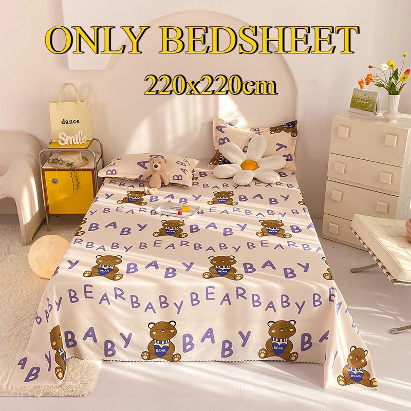 Bettlaken Hautfreundlich Gebürstet Verdickt Doppel Einzelbett Mehrspezifikationslaken für Alle Jahreszeiten