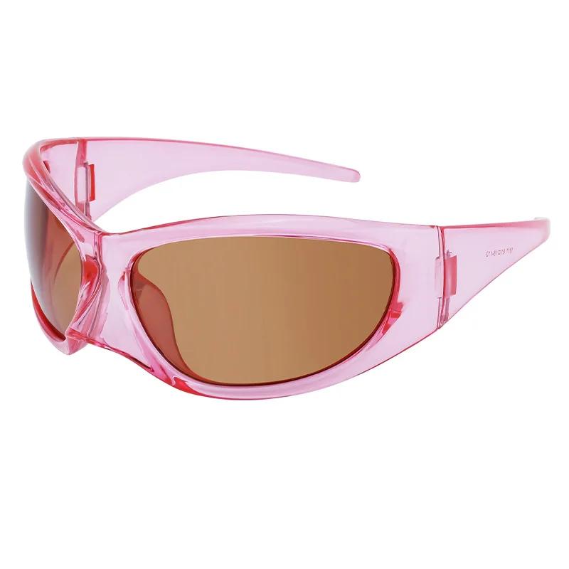 

Y2K Trendy Brand Designer Luxury Oversized Cat Eye Sunglasses Women For Men 2024 Vintage Punk Sun Glasses Outdoor Sport Goggles As the photo