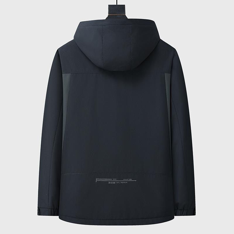 Autumn and Winter New Men's Hooded Down Jacket Plus Fat Plus Size Warm Jacket Men's Down Jacket