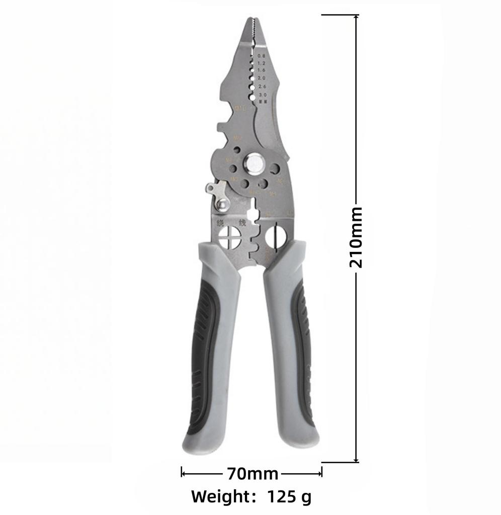Multifunktions-Abisolierwerkzeug Elektrikerwerkzeug Crimpzange Schneiden
