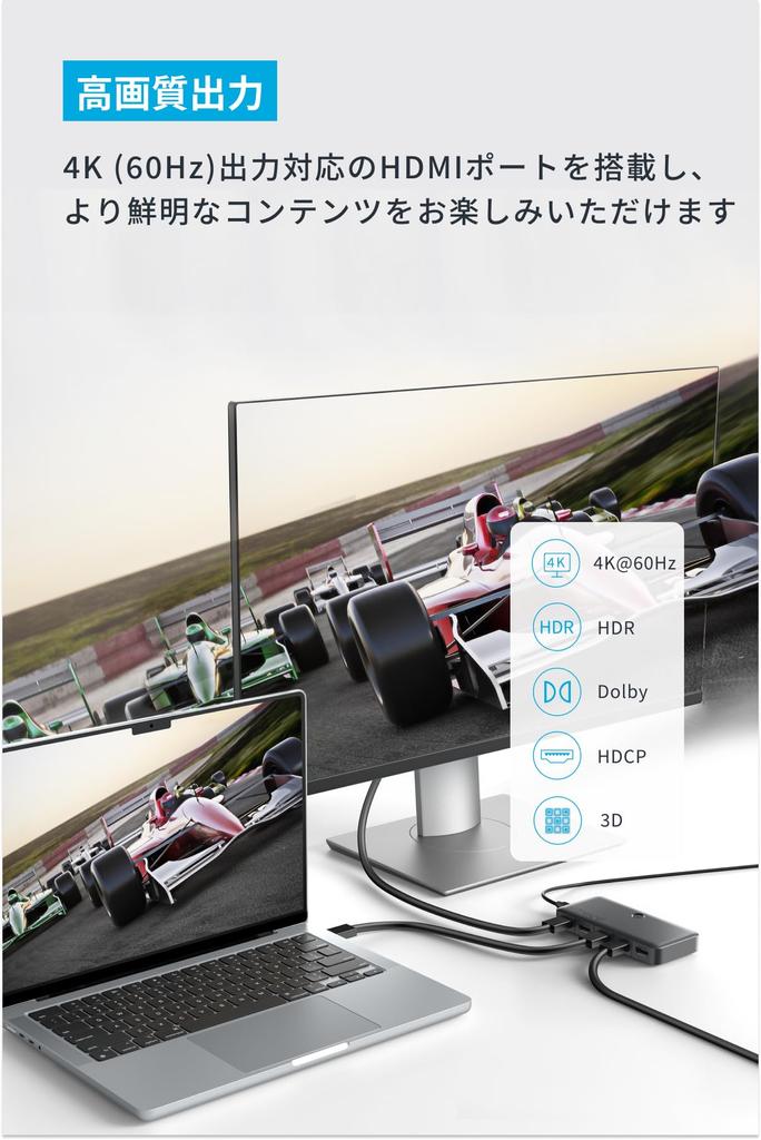 Anker HDMI Switch 4K Selector mit Fernbedienung 4K HDR 3D Inhalt Kompatibel HDMI Switcher MacBook Schalter Xbox 360 PS4 PS5 (4-in-1-Ausgang, HDMI)