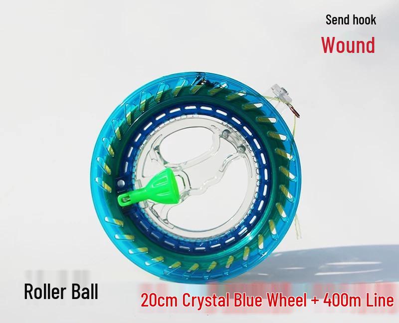 Weifang Crystalowy Kołowrotek do Latawca z Samoblokującym Kołem dla Dorosłych i Dzieci - Puste Wzornictwo Narzędzie do Puszczania Latawca