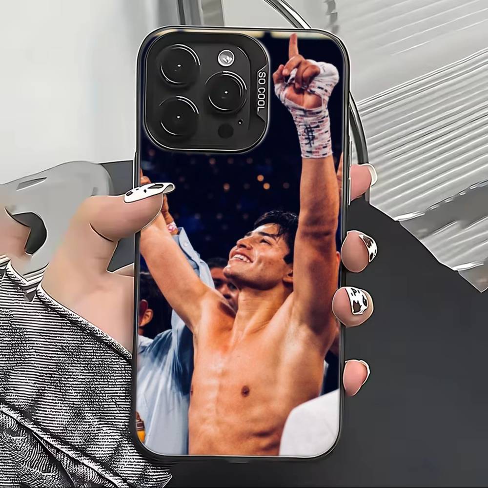 

R-Ryan Garcia Boxing Star Phone Case For iPhone 17,16,15,14,13,12,11 Plus,Pro Max,XS,Colorful Silver Phone case Funda Cover iPhone12Pro