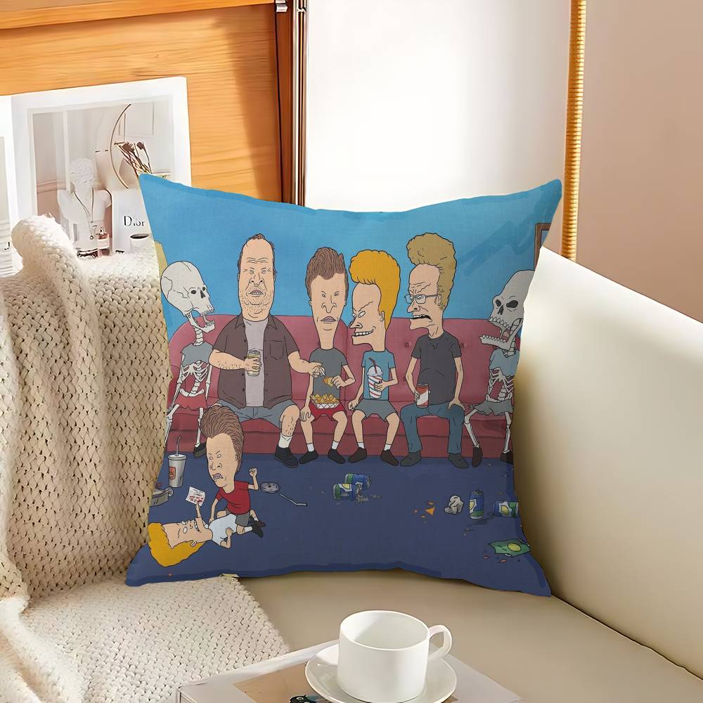 

Anime B-Beavis A-And B-Butthead 45*45cm Cushion Cover Pillow Cover Decor Pillowcase Home Pillowcase for Couch Pillow 12x12Inch