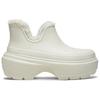 Crocs Stomp Simple Versatile Booties Unisex White