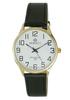 Perfect Men' 452 Gold Case, White Dial, Black Strap