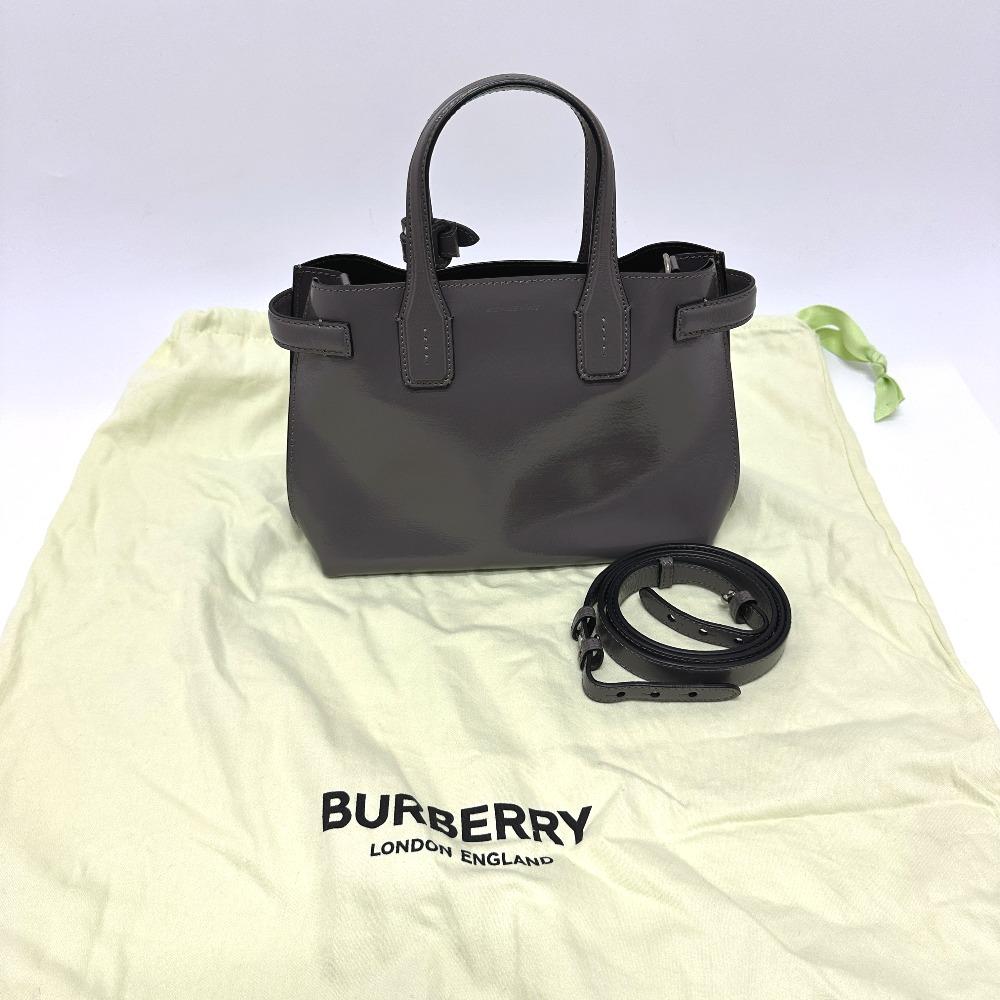 BURBERRY 105054A1209 Soft Banner 2WAY Shoulder Bag Hand Bag