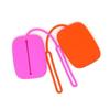 Pure Color Simple Coin Purse With Lanyard Key Case Fashion Students Bus Card Cover  Students