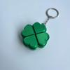1Pcs 3D Printing Decompression Press Four Leaf Clover Key Chain Pendant Creative Fingertip Toy Bag Ornaments Party Favors