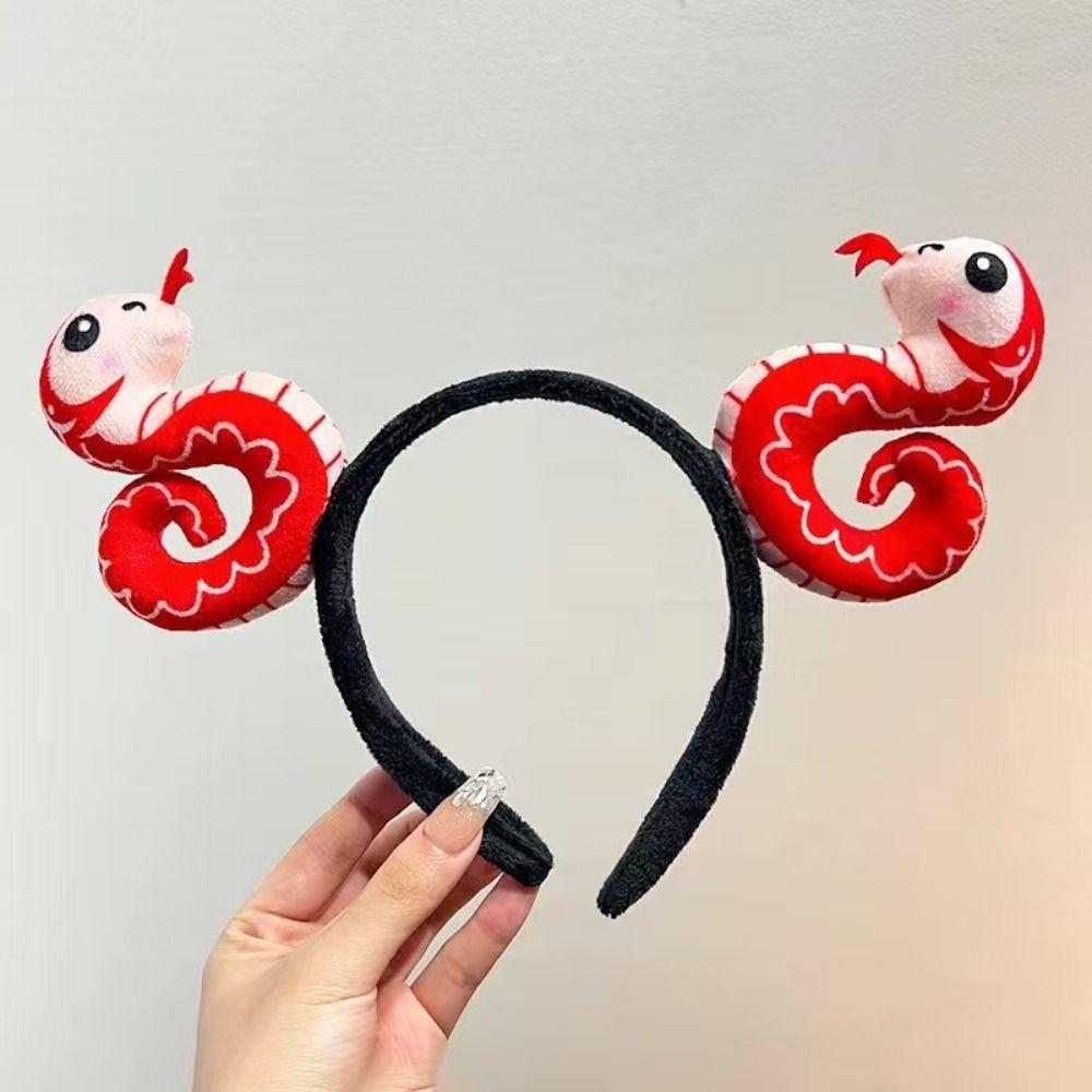 Soft Snake Headband Chinese Zodiac Chinese New Year Hairband Cute Hair Styling Accessory