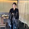 Women's Black & Grey Ethnic Jacquard Shawl with Tassels - Autumn/Winter Warm Travel Cape