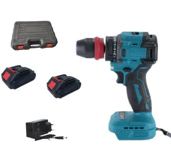 High-Power Handheld Brushless Electric Drill with Detachable Design and Wireless Lithium Battery