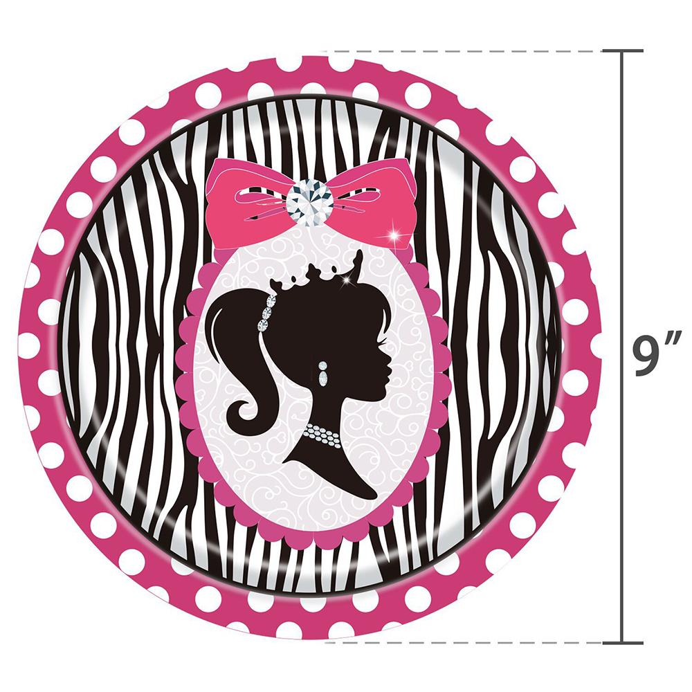 51pcs Barbie Birthday Party Supplies Include Plates Napkins Cups Tablecloth