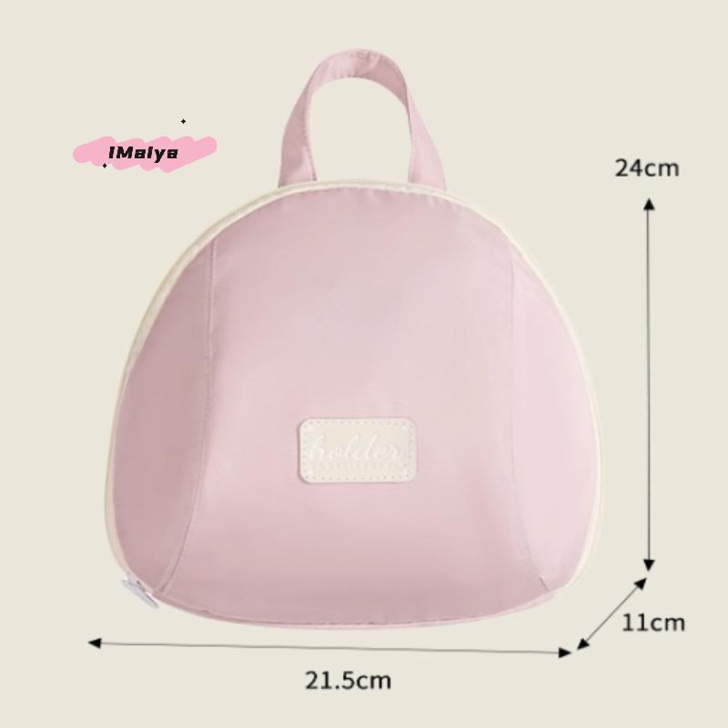 Portable Travel Organizer Bag - Handheld Storage for Underwear Socks Bras Intimate Clothes Polyester Fiber Ball Shaped