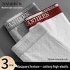 Men's Jacquard Antibacterial Cotton Boxer Briefs 3-Pack