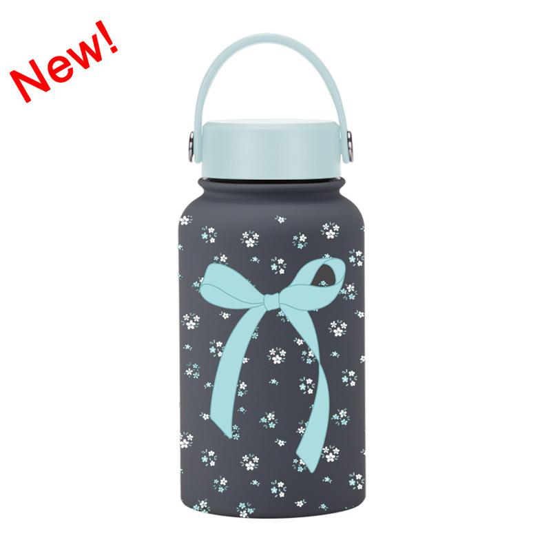650Ml Thermos Cup Wide Mouth Portable Vacuum Children'S Student Sports Kettle Outdoor Printing Water Cup