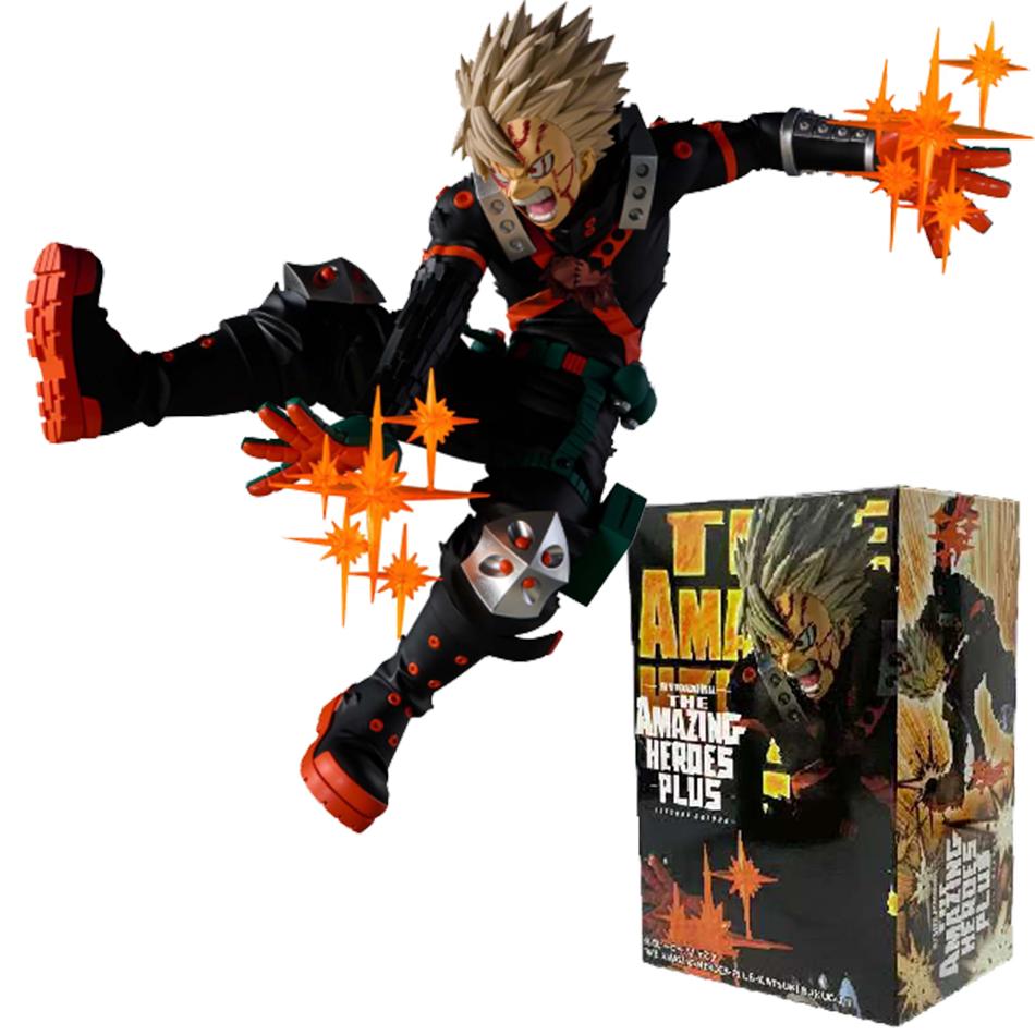 New My Hero Academia Anime Model Katsuki Bakugou 18Cm Action Figure The Amazing Hero Plus Anime Character Playthings Collection Presents