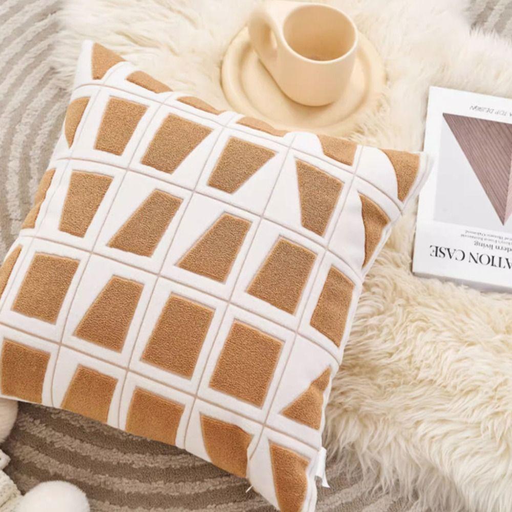 

Luxury Ins Wind Lint Pillowcase 45x45cm Throw Cushion Cover Sofa Pillow Shell Bedroom чёрный