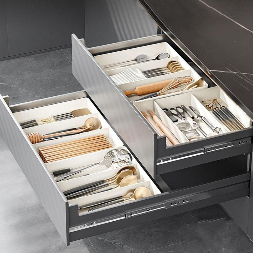 Scalable Stationery Container Retractable Hidden Drawer Cabinet Storage Drawer  Utensil