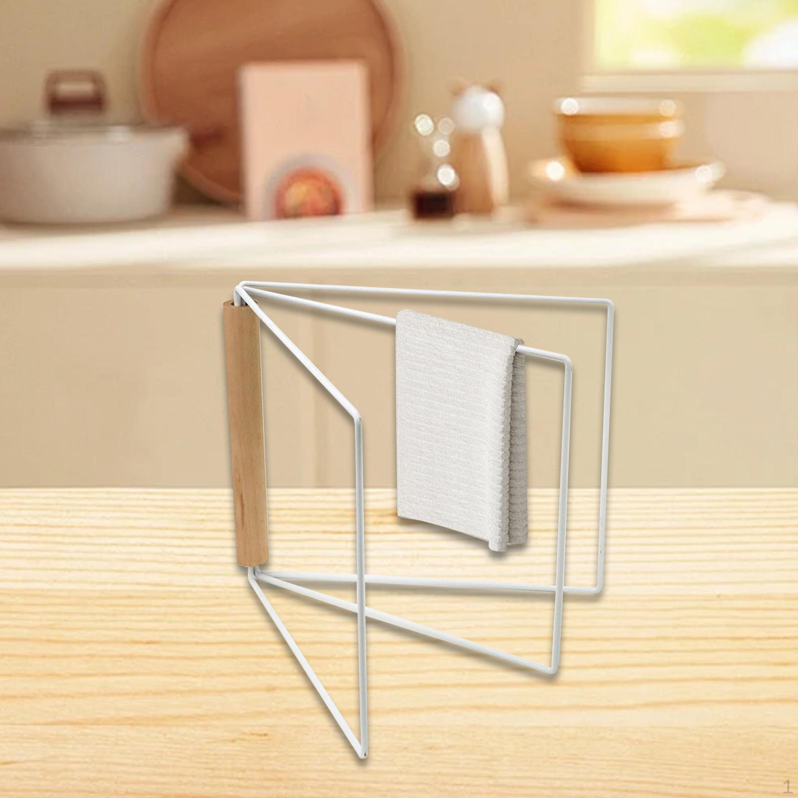 

Towel Rack Kitchen Countertop Dishcloth Drying for Home белый