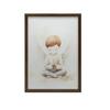 Poster Pious Contemplation Poster Pious Contemplation, 30X40 Cm, Dark Brown Wooden Frame, 230 Gsm Matte Paper
