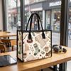 Cozy Winter Pattern Tote Bag Casual Daily Lightweight Handbag