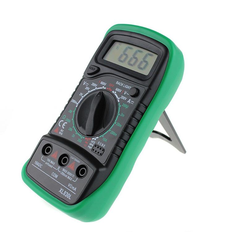 XL830L Digital Multimeter Multifunctional Resistance Voltage Measuring AC/DC Voltmeter DC Ammeter Voltage Tester Multimetro