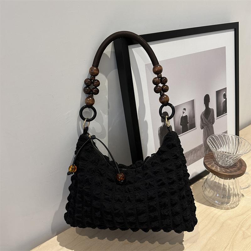 

2024 летняя новая повседневная сумка-тоут простая трендовая сумка через плечо модная простая большая вместительная сумка-мессенджер чёрный